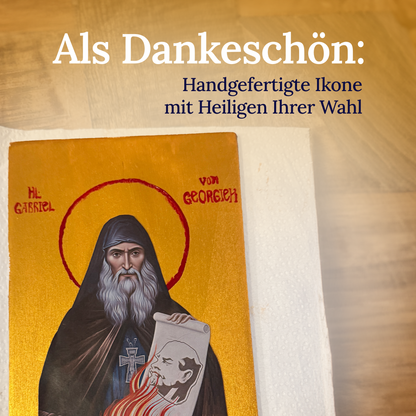 🏅 Theosis Supporter werden (Als Dankeschön: Handgefertigte Ikone Ihrer Wahl)